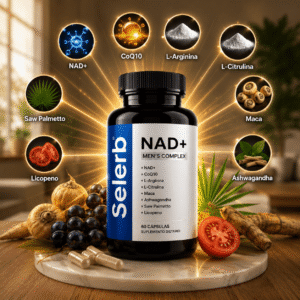 Selerb NAD+® Energía Celular, Soporte Prostático y Rendimiento Masculino, No esperes más, mejora tu rendimiento diario ahora