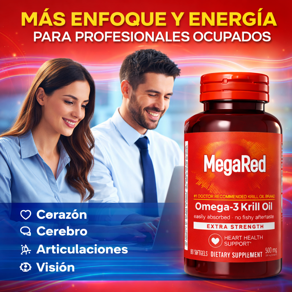 MegaRed® Omega-3 + Krill: Cuida tu corazón, mente y articulaciones ¡Empieza hoy! - Imagen 4