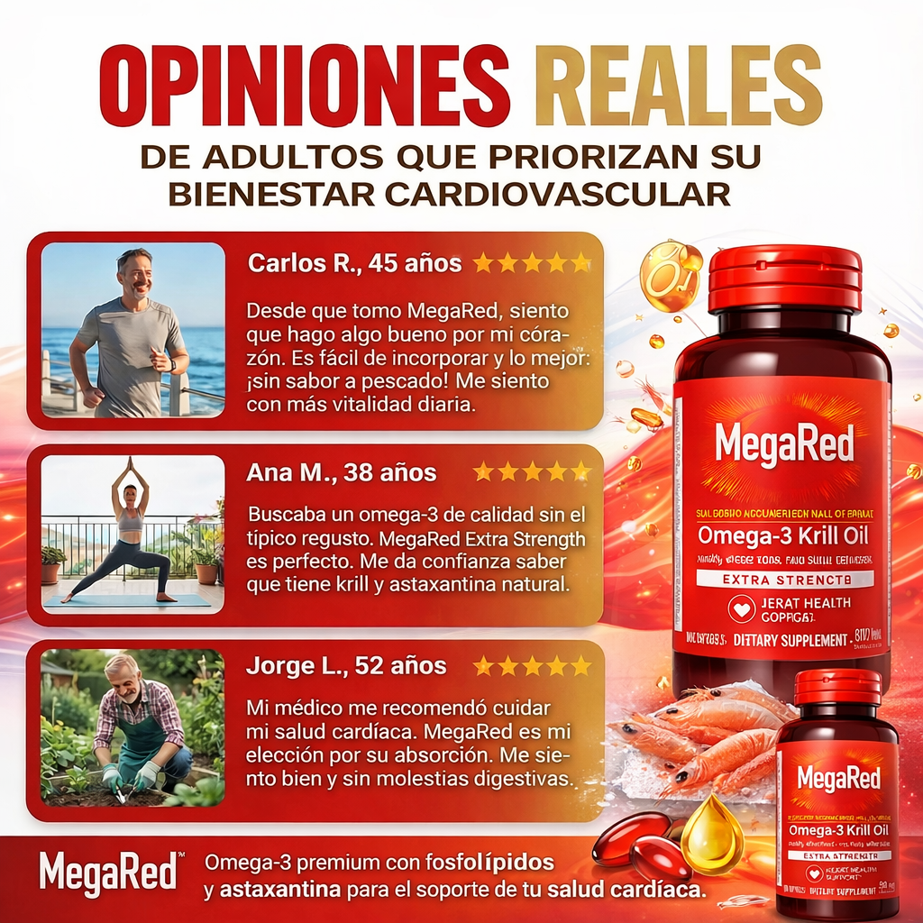 MegaRed® Omega-3 + Krill: Cuida tu corazón, mente y articulaciones ¡Empieza hoy! - Imagen 8