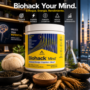 LevelUp Biohack Mind™ Potencia tu mente: energía, memoria y enfoque