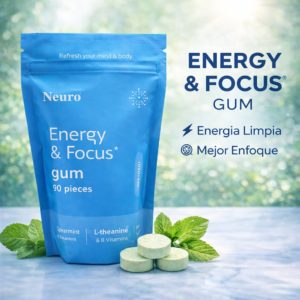 Neuro Energy & Focus Gum™ Activa tu mente y vuelve a concentrarte en minutos, empieza desde hoy