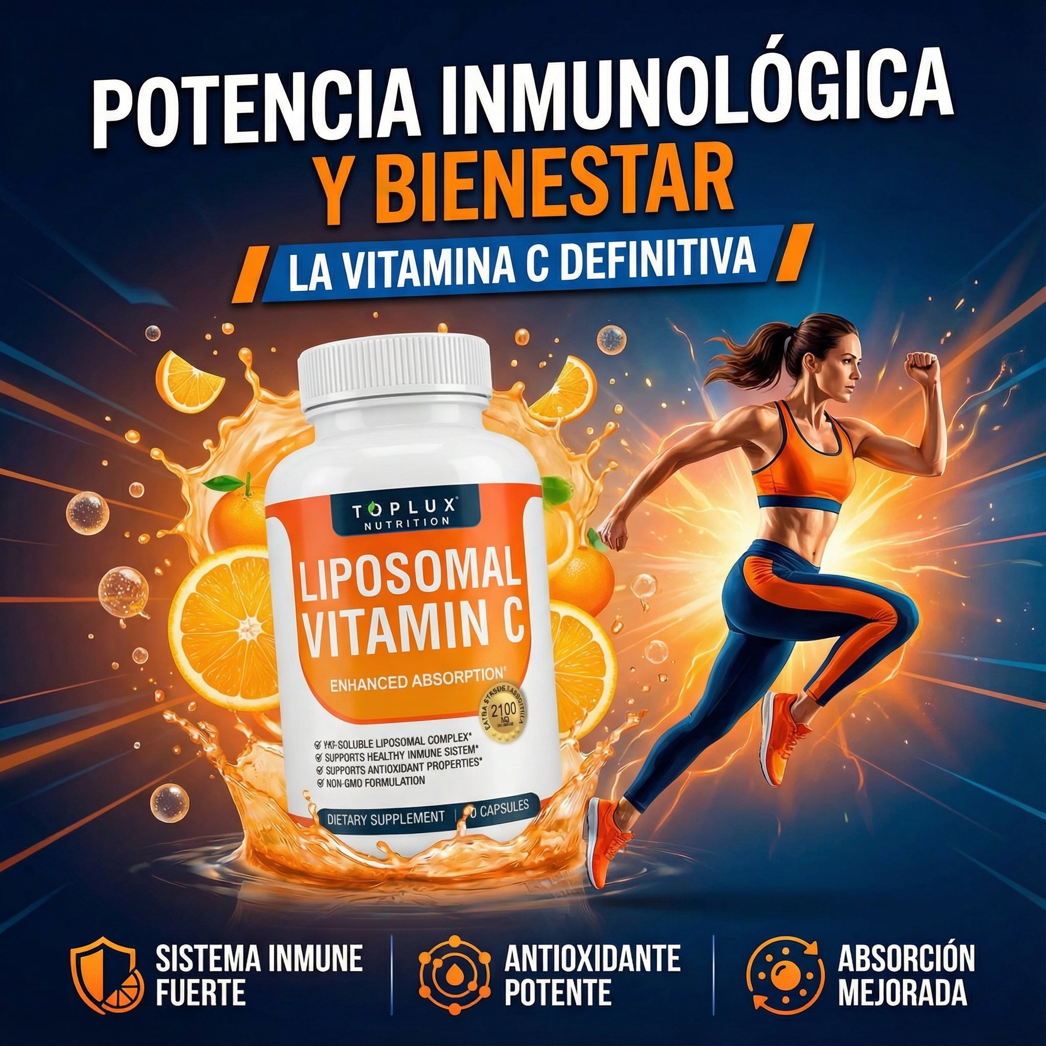 Vitamina C Liposomal 2100 mg Cuídate de enfermedades desde adentro - Imagen 7