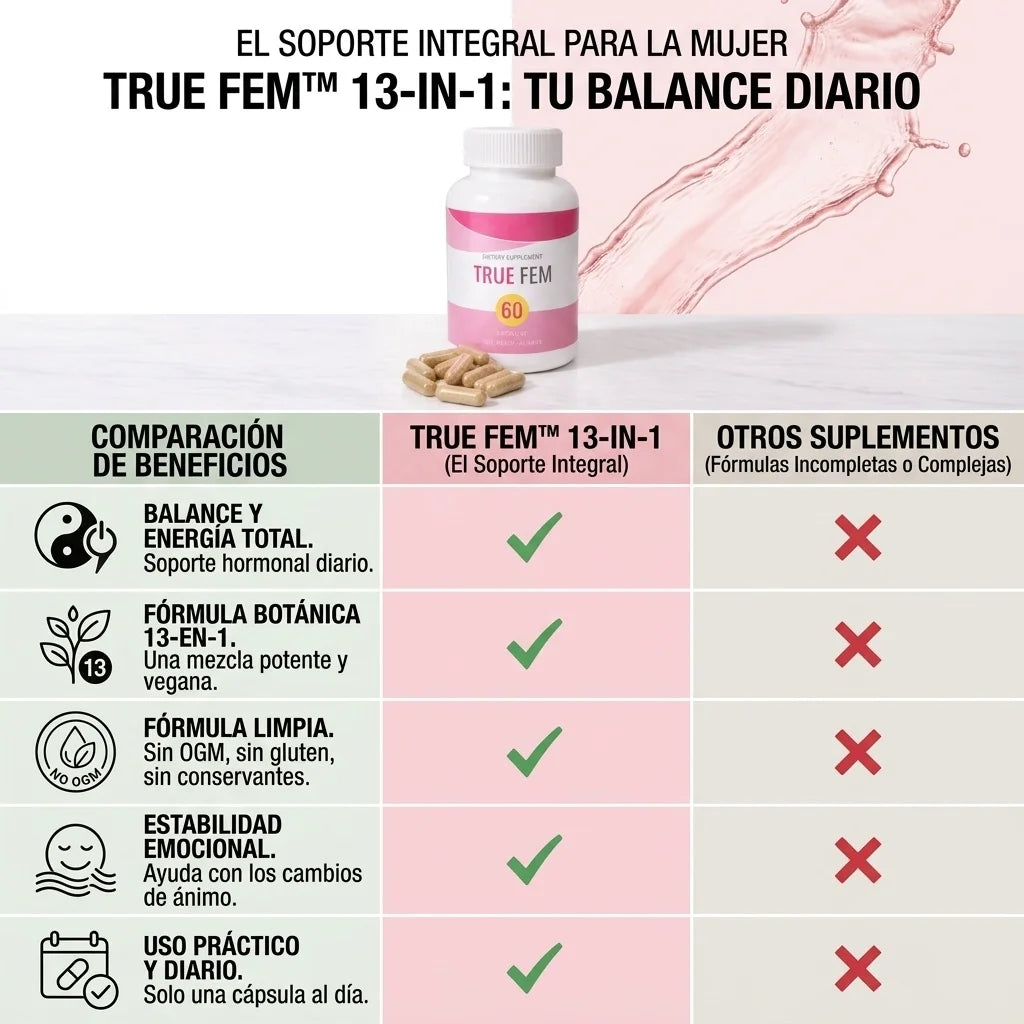 True Fem™ 13 en 1 Bienestar Femenino, disminuye tu acne hormonal y activa tu deseo desde hoy. - Imagen 9