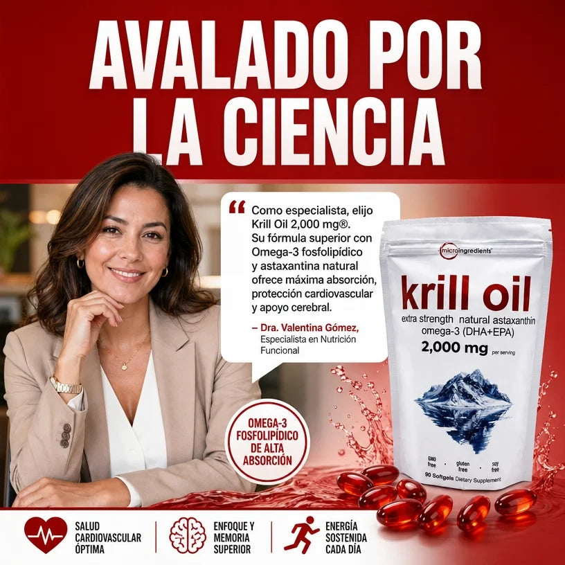 Krill Oil 2000mg® Salud Cardiovascular, Mental y Articular - Imagen 4