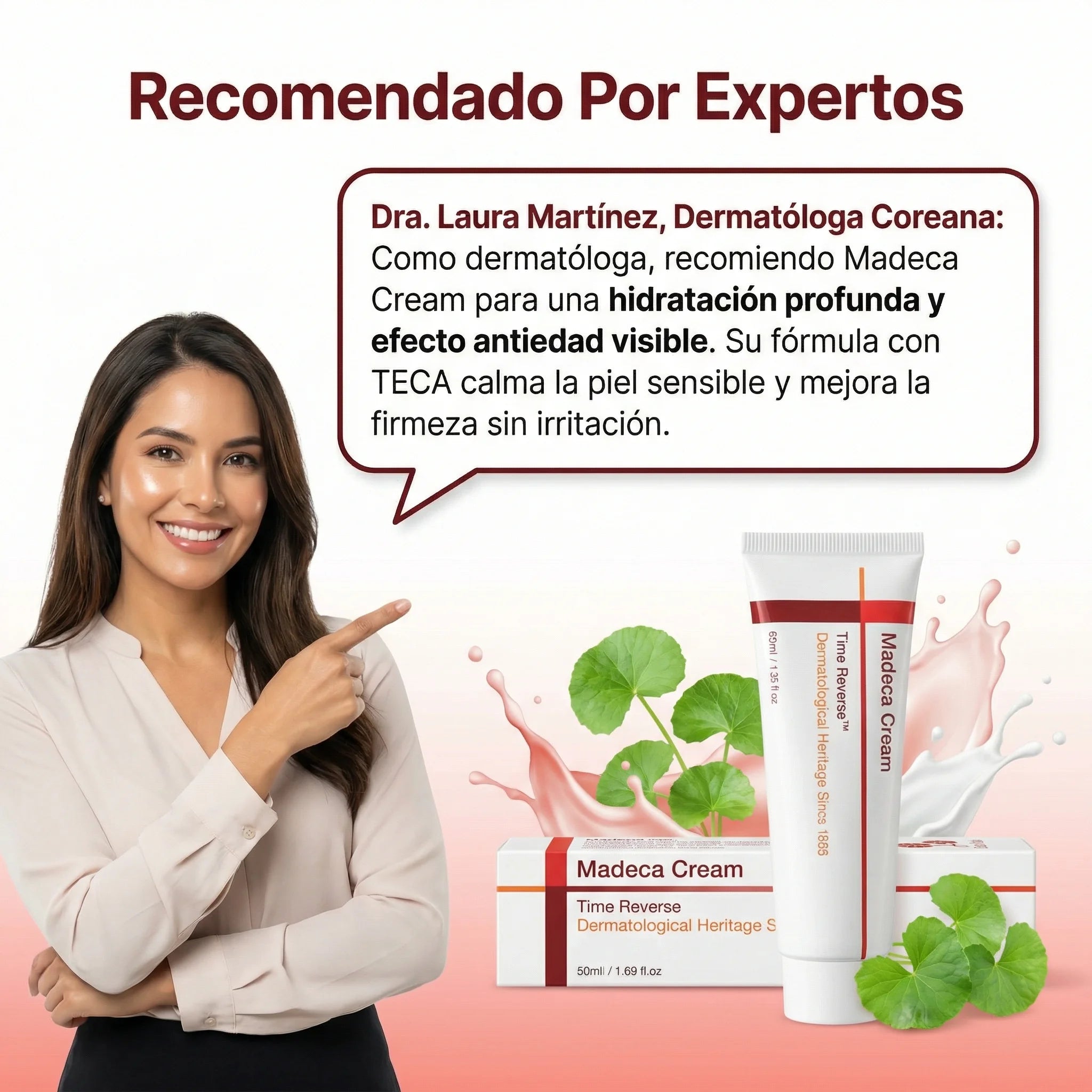 Madeca Cream Time Reverse™ Reparación Coreana con Centella asiatica, mejora la salud de tu piel hoy mismo - Imagen 5